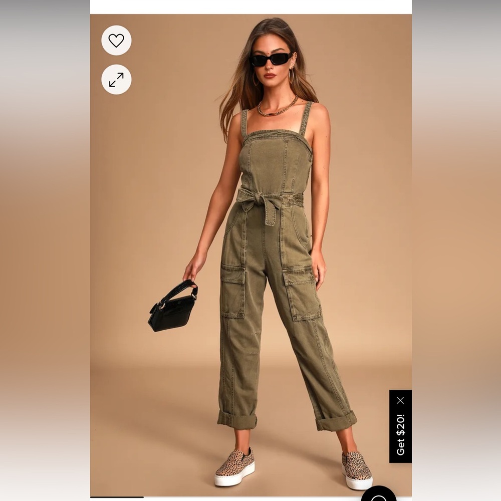 Free people Go West Utility Jumpsuit